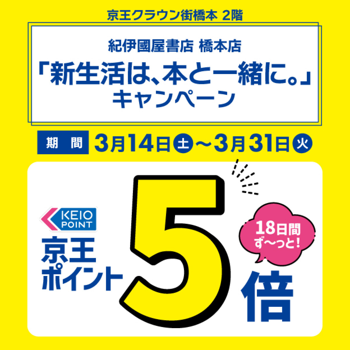 紀伊国屋書店キャンペーン(3/14~3/31)