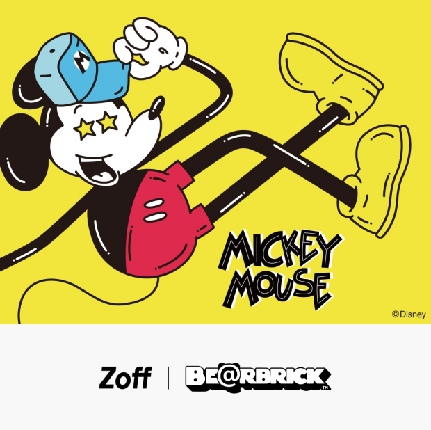 「Zoff｜MICKEY MOUSE BE@RBRICK」初のコラボサングラス発売！