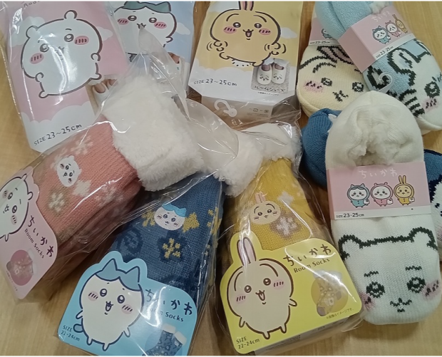 ちいかわあったかソックス🧦入荷ッッッ🥰