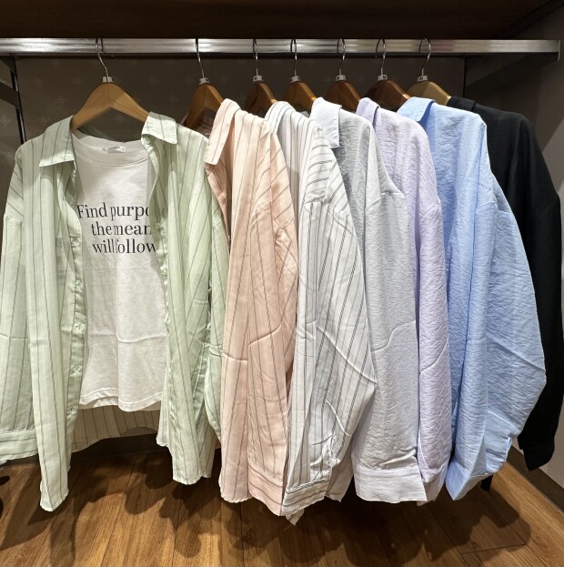 [Honeys]Tシャツ付シアーシャツ